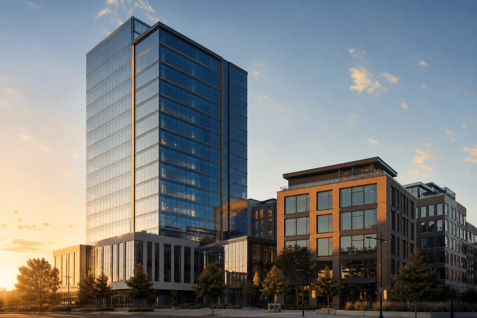 Commercial property skyline